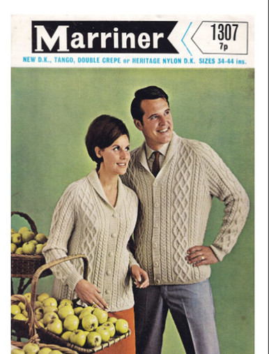 Vintage His and Hers Aran Cardigan