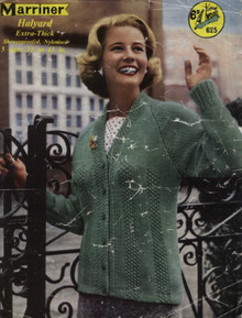 Ladies Vintage Heavy Weight Aran Cardigan
