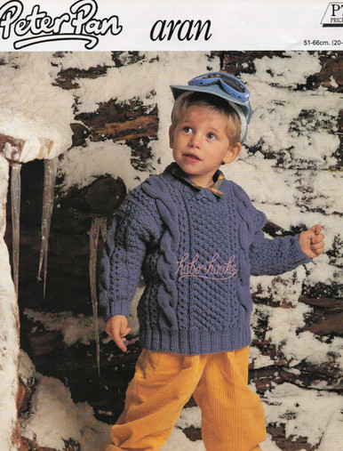 Vintage Childrens Aran Sweater