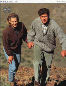 Vintage Unisex Aran Diamond Cardigans