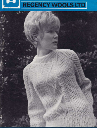 Vintage Ladies Corrig Aran Sweater