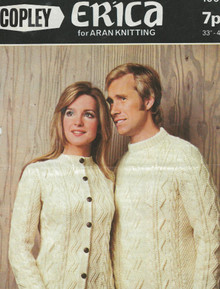 Vintage Unisex Aran Cardigan and Sweater