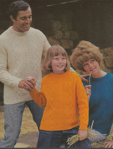 Vintage Family Aran Pullovers