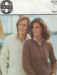 Vintage Unisex Cable Knit Sweater