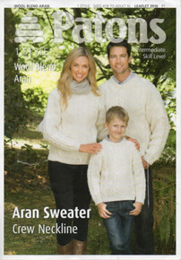 Vintage Family Crew Neck Aran Sweaters