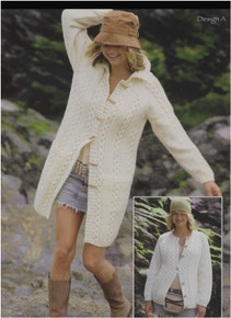Vintage Aran Coat Long Line Jacket 