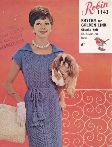 Ladies Vintage Aran Dress