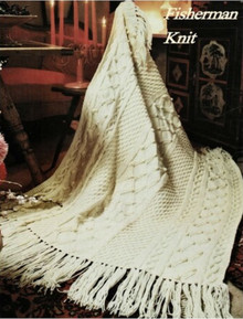 Vintage Aran Knit Throw