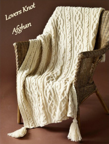 Vintage Cable Knot Aran Throw 