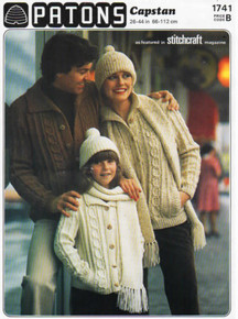 Vintage Aran Family Cardigans & Hats 