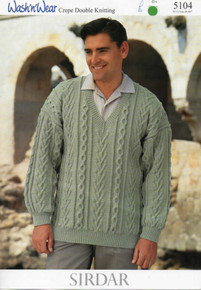 Vintage Men's Tree of Life Aran Sweater