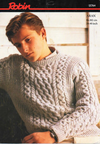 Vintage Men's Aran Cable Sweater