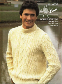 Vintage Aran Crew Neck Sweater 