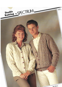 Vintage His and Hers Tree of Life Aran Cardigan