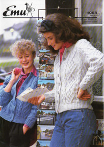 Vintage Ladies Buttoned Aran Cardigan