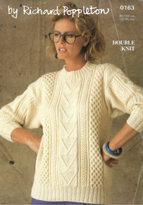 Vintage Ladies Aran Sweater 