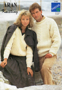 Vintage His and Her Aran Sweaters 