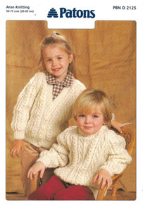 Vintage Children's Tree of Life Aran Sweater and Cardigan
