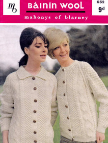 Ladies Vintage Two Cardigans Pattern