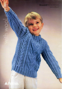Vintage Children Cable Aran Sweater 