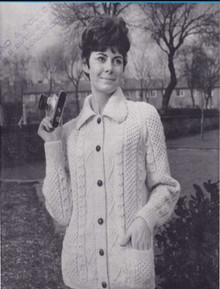 Ladies Vintage Regency Collar Cardigan