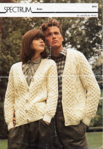 Vintage His and Her Honeycomb Aran Cardigan