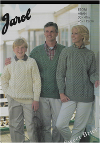 Vintage Raglan Sleeve Family Aran Sweaters