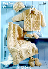 Vintage Aran Baby Throw and Jacket Collection