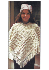 Vintage Aran Poncho