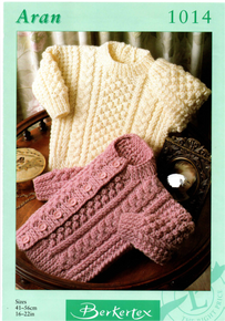 Vintage Children's Aran Cardigan and Sweater 