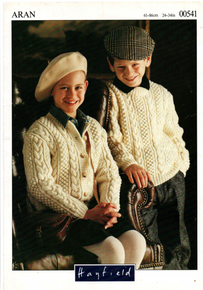 Vintage Children's Crew Neck Sweater and Cardigan. 