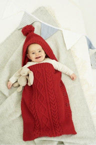 Vintage Aran Baby Sleeping Bag