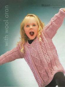 Vintage Children's Diamond Stitch Aran Sweater