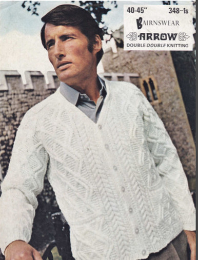 Men's Vintage Diamond Cardigan