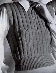 Large Cable Sleeveless