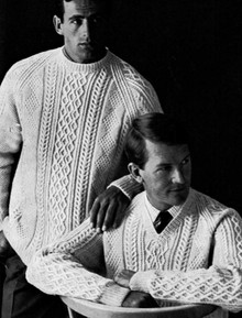 Men's Vintage Crew & V Neck Sweaters
