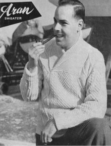Men's Vintage Shawl Neck Sweater