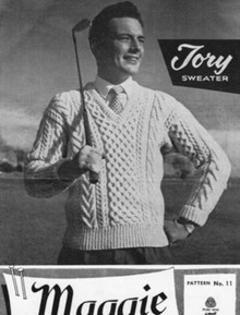 Men's Vintage V-Neck Sweater
