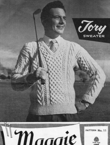 Men's Vintage V-Neck Sweater