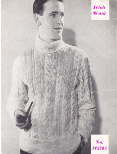 Men's Vintage Turtleneck Sweater