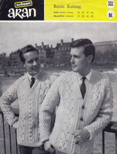 Men's Vintage V-Neck Sweater and Cardigan