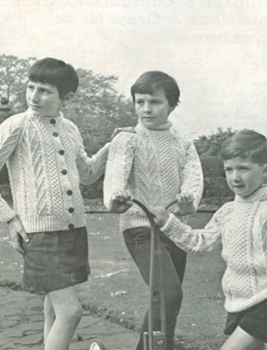 Children's Cardigan, Polo and Crew Neck Vintage Sweaters