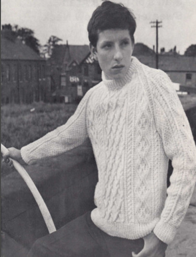 Children's Vintage Crew Neck Diamond Sweater