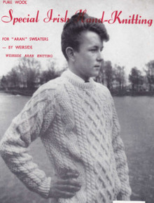 Children's Vintage Hand-knit Cable Sweater