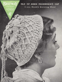 Vintage Aran Isles Fisherman Hat