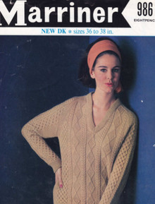 Ladies V-Neck Diamond Sweater