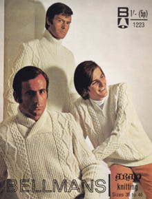 Vintage Men's Three in Aran Sweaters