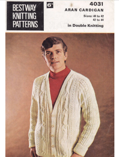 Vintage Men's Cardigan with Button Detail