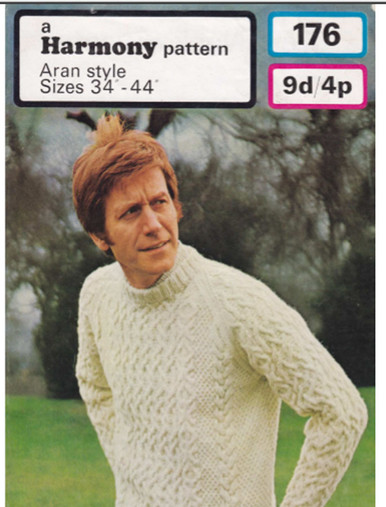 Vintage Mens Large Crew Neck Sweater
