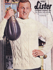 Vintage Triple Knit Diamond Sweater